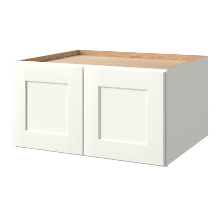 allen + roth Aveley 30-in W x 18.125-in H x 24-in D Linen Wall Fully Assembled Cabinet (Flat Panel Shaker Door Style)