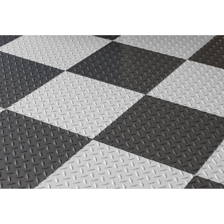 G-Floor RaceDay Levant Absolute White 12 in. x 12 in. Peel and Stick Polyvinyl Tile (20 sq. ft. per case)