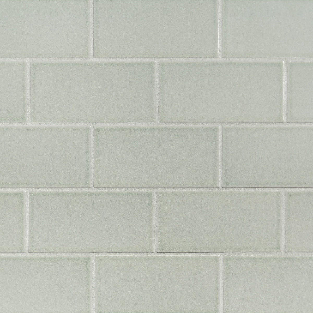 Seaside Fern Green 4x8 Crackled Glossy Ceramic Tile - Lux Tile