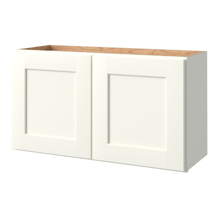 allen + roth Aveley 33-in W x 18.125-in H x 12-in D Linen Wall Fully Assembled Cabinet (Flat Panel Shaker Door Style)