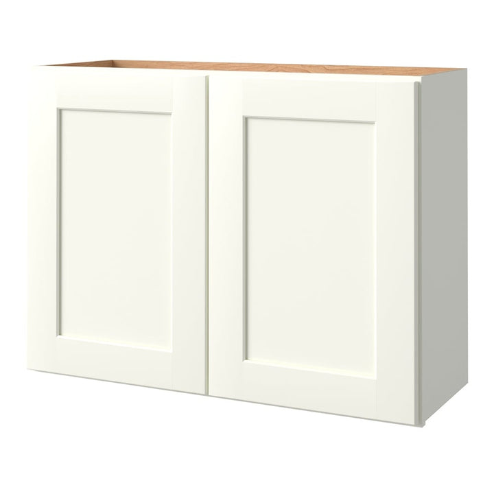 allen + roth Aveley 33-in W x 24.5-in H x 12-in D Linen Wall Fully Assembled Cabinet (Flat Panel Shaker Door Style)
