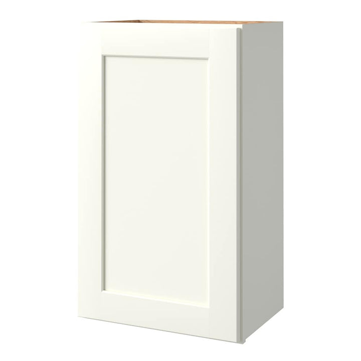 allen + roth Aveley 18-in W x 30.125-in H x 12-in D Linen Wall Fully Assembled Cabinet (Flat Panel Shaker Door Style)