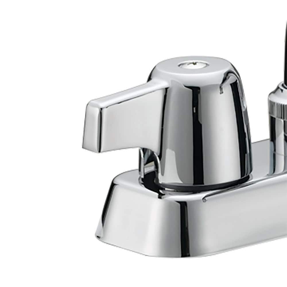 EZ-FLO Basic-N-Brass Chrome Utility Faucet, 2-Handle Deck-Mount