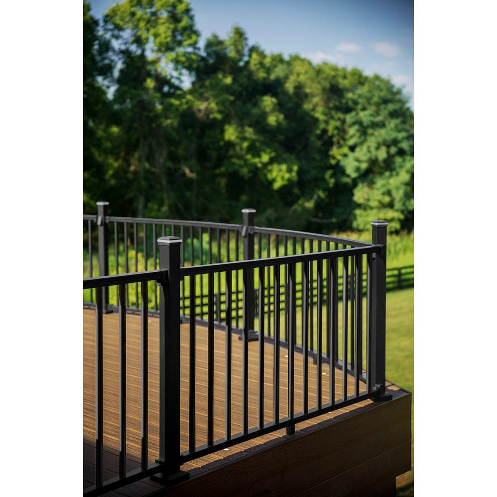 Trex Signature 6-ft x 36-in Charcoal Black Aluminum Deck Rail Kit