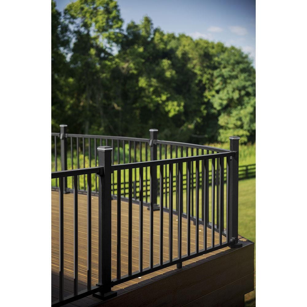 Trex Signature 8-ft x 36-in Charcoal Black Aluminum Deck Rail Kit