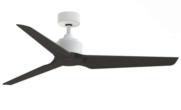 Fanimation TriAire Custom 56-in Matte White Indoor/Outdoor Smart Ceiling Fan with Remote (3-Blade)