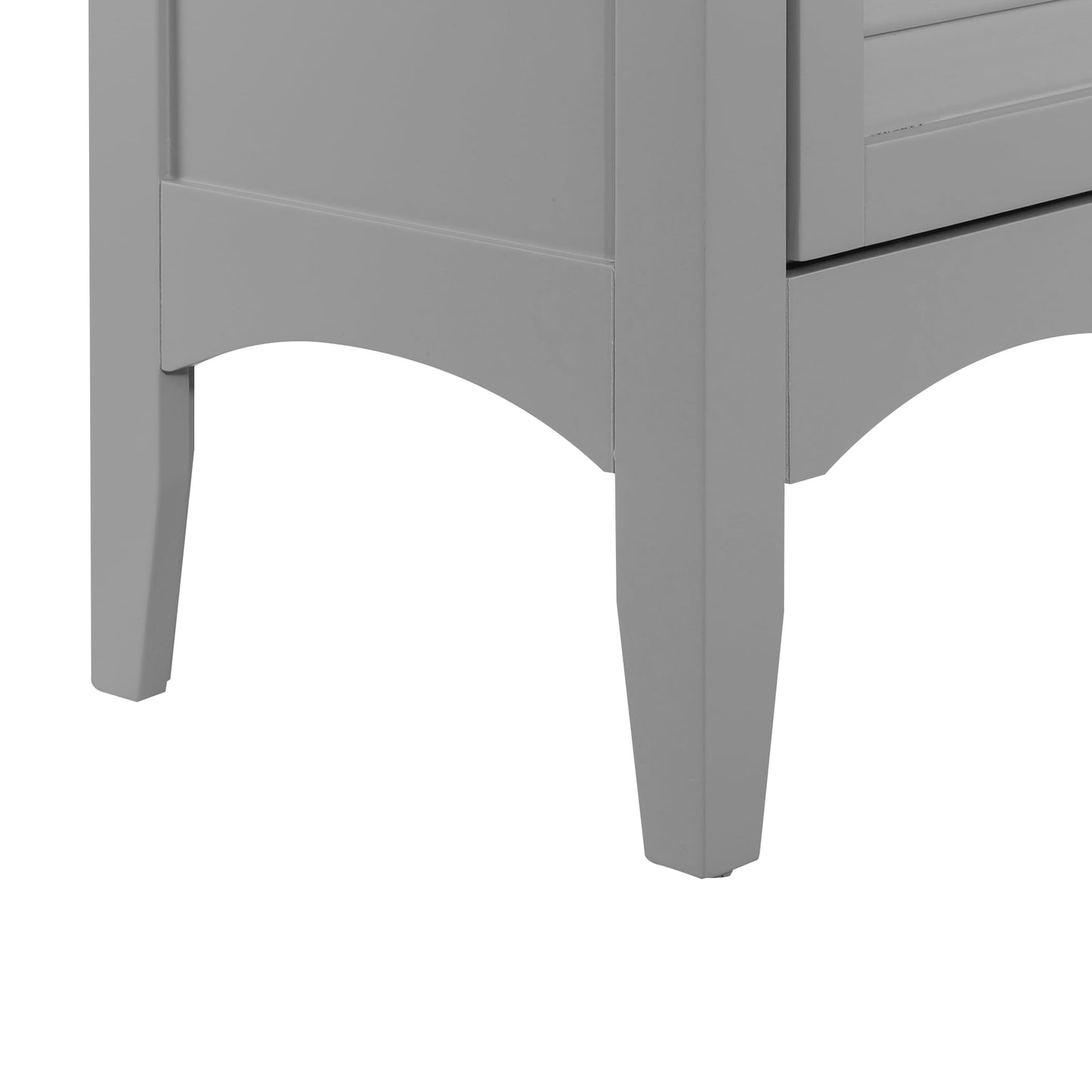 Teamson Home Glancy 15-in x 63-in x 13-in Grey Freestanding Linen Cabinet