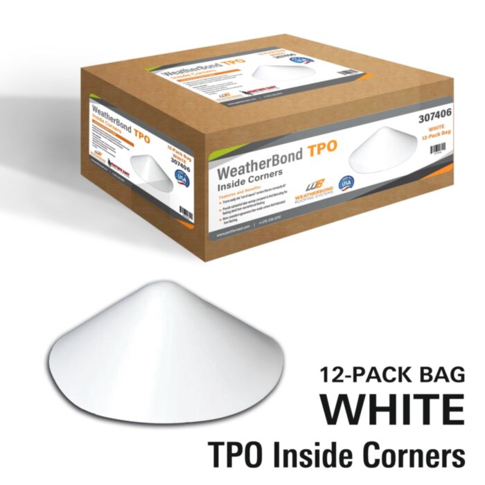 WeatherBond TPO Inside Corners White .060