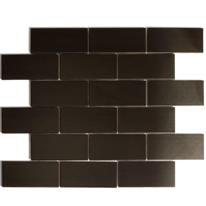 Abolos Enchanted Metals Bronze 12-in x 12-in Metallic Metal Patterned Mosaic Wall Tile product image