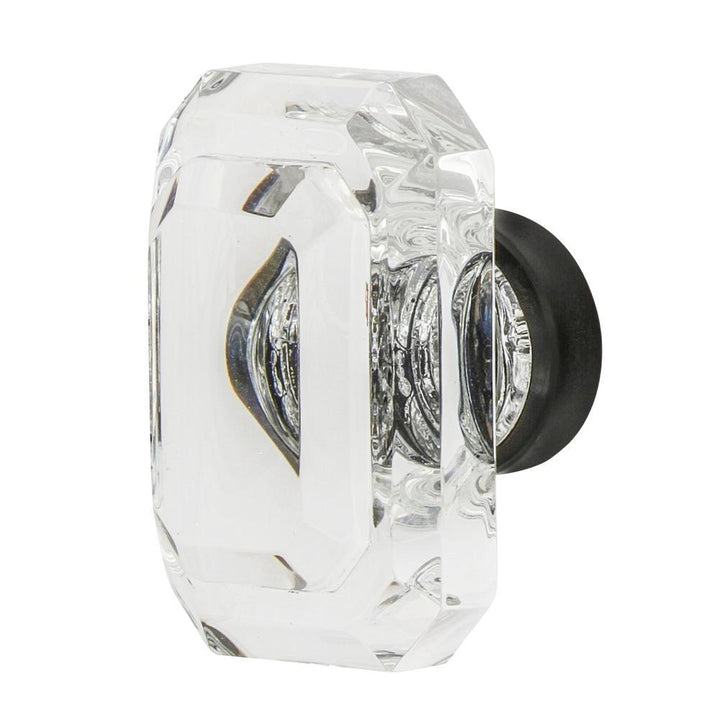 Baguette Cut Crystal 1-3/4 in. Cabinet Knob in Timeless Bronze - Super Arbor