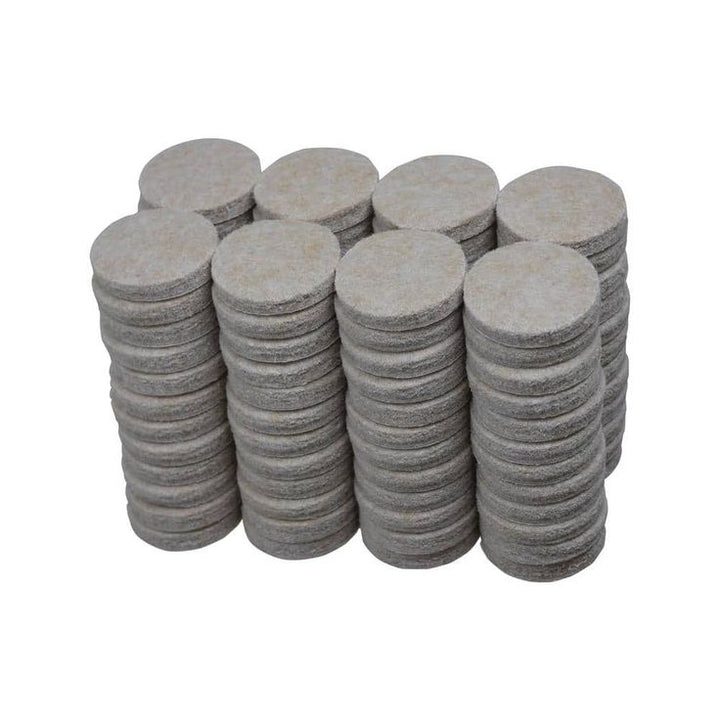 1 in. Beige Heavy-Duty Self-Adhesive Felt Pads (96-Pack)