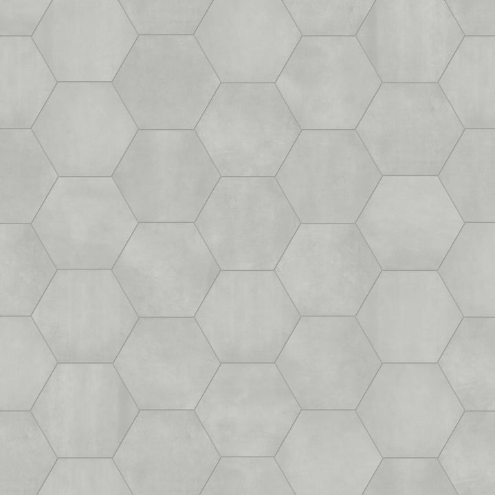 Satori Nouveau Greige 7-in x 8-in Matte Porcelain Encaustic Hexagon Floor and Wall Tile (0.28-sq. ft/ Piece)