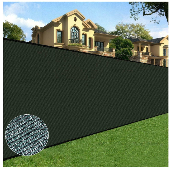 BOEN 4-ft H x 50-ft W Green Polyethelene Chain Link Fence Screen