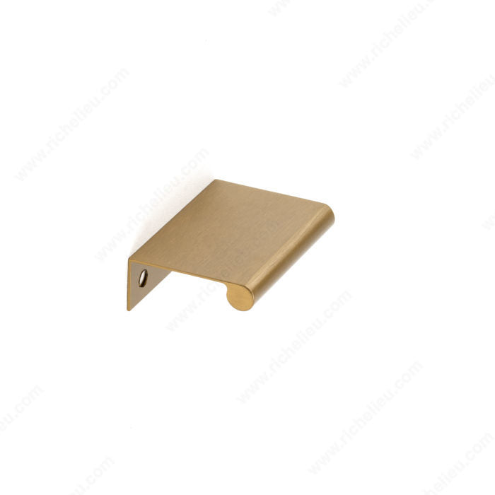 7-9/16 in. or 16-3/8 in. (192 mm or 416 mm) Champagne Bronze Contemporary Drawer Edge Pull by Richelieu