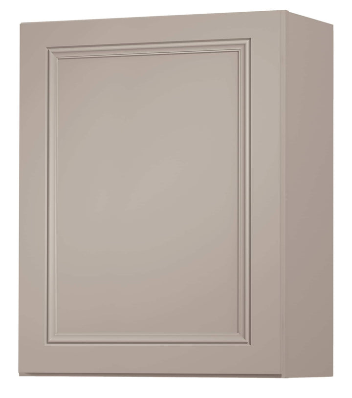 Diamond NOW Wintucket 24-in W x 30-in H x 12-in D Cloud Gray Wall Fully Assembled Cabinet (Recessed Panel Square Door Style)