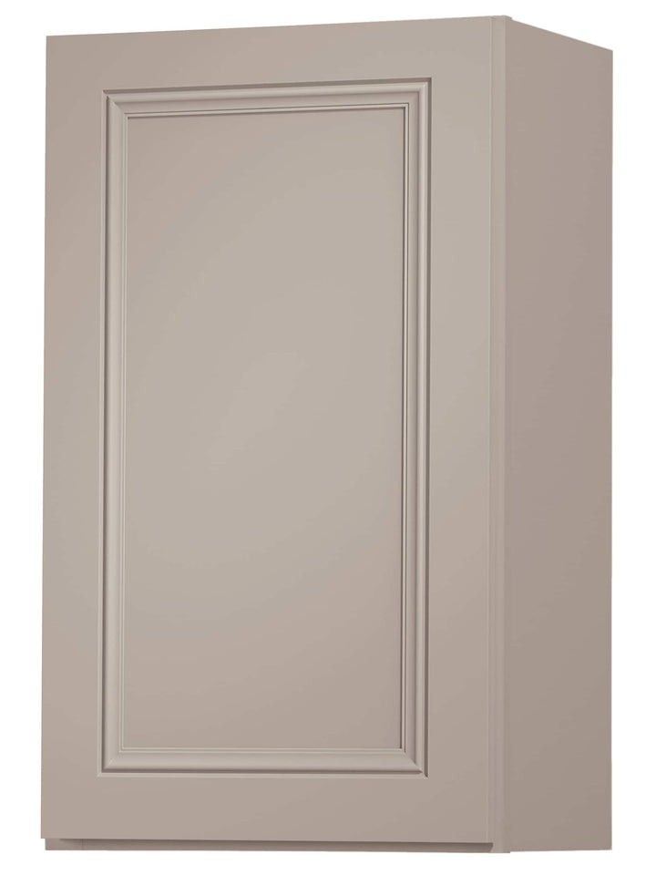 Diamond NOW Wintucket 18-in W x 36-in H x 12-in D Cloud Gray Wall Fully Assembled Cabinet (Recessed Panel Square Door Style)