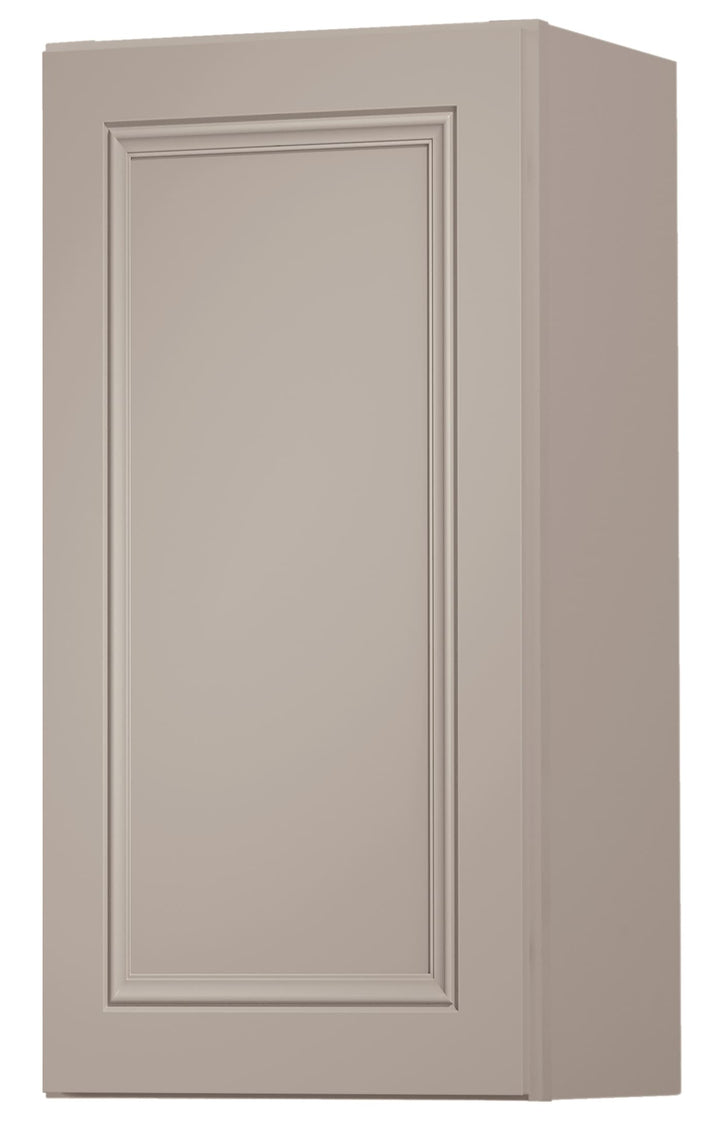 Diamond NOW Wintucket 15-in W x 36-in H x 12-in D Cloud Gray Wall Fully Assembled Cabinet (Recessed Panel Square Door Style)
