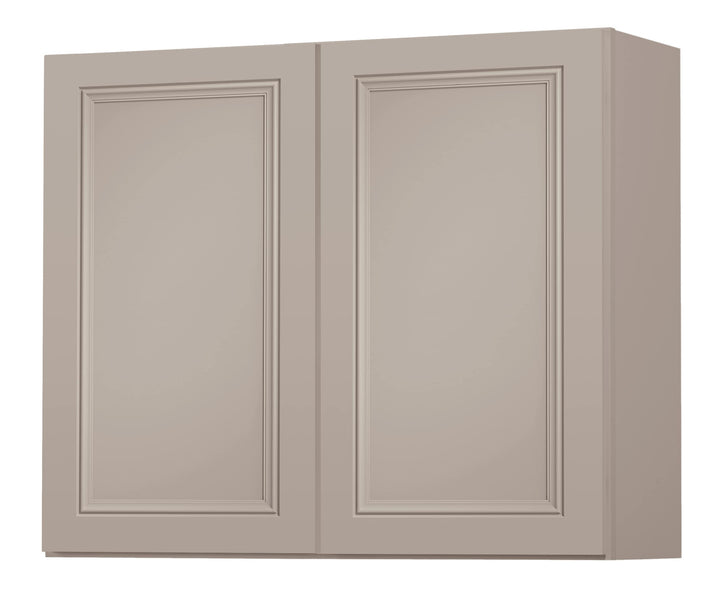 Diamond NOW Wintucket 36-in W x 36-in H x 12-in D Cloud Gray Wall Fully Assembled Cabinet (Recessed Panel Square Door Style)