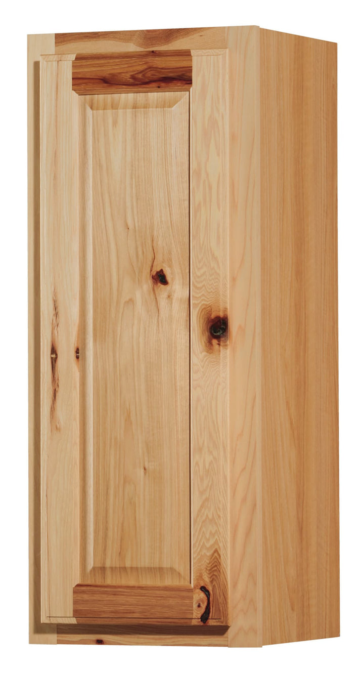 Diamond NOW Denver 12-in W x 36-in H x 12-in D Natural Rustic Hickory Wall Fully Assembled Cabinet (Raised Panel Square Door Style)