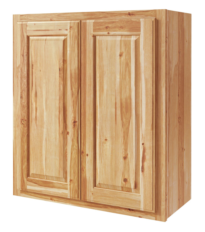 Diamond NOW Denver 27-in W x 36-in H x 12-in D Natural Rustic Hickory Wall Fully Assembled Cabinet (Raised Panel Square Door Style)