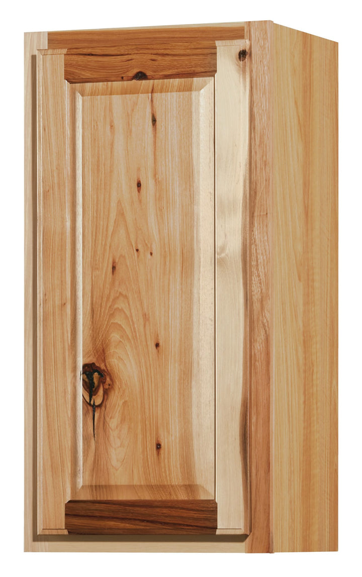 Diamond NOW Denver 15-in W x 36-in H x 12-in D Natural Rustic Hickory Wall Fully Assembled Cabinet (Raised Panel Square Door Style)