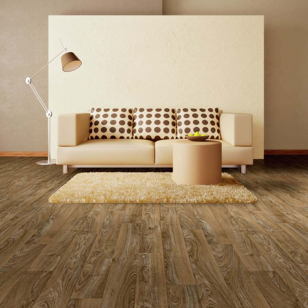 Congoleum ArmorCore Pro UR Wood Ridge 12-ft W Cut-to-Length Mustang Wood Look Low-Gloss Finish Sheet Vinyl