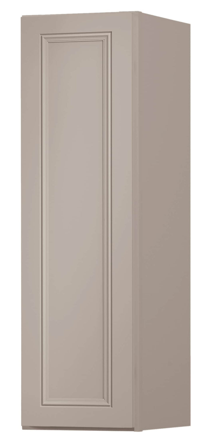 Diamond NOW Wintucket 9-in W x 36-in H x 12-in D Cloud Gray Wall Fully Assembled Cabinet (Recessed Panel Square Door Style)