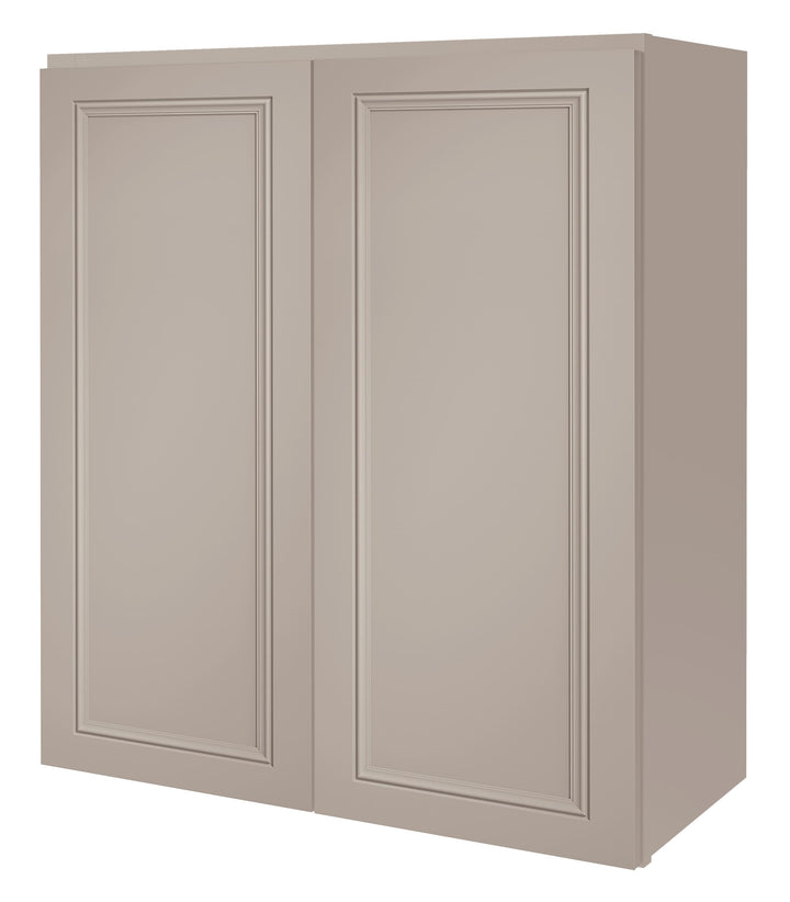 Diamond NOW Wintucket 27-in W x 36-in H x 12-in D Cloud Gray Wall Fully Assembled Cabinet (Recessed Panel Square Door Style)