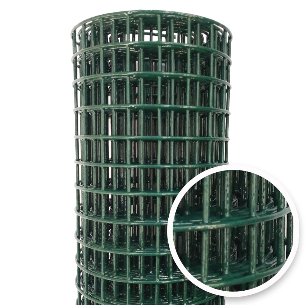 Acorn International 5-ft x 2-ft 19-Gauge Green Galvanized Steel Hardware Cloth Rolled Fencing with Mesh Size 1/2-in x 1/2-in