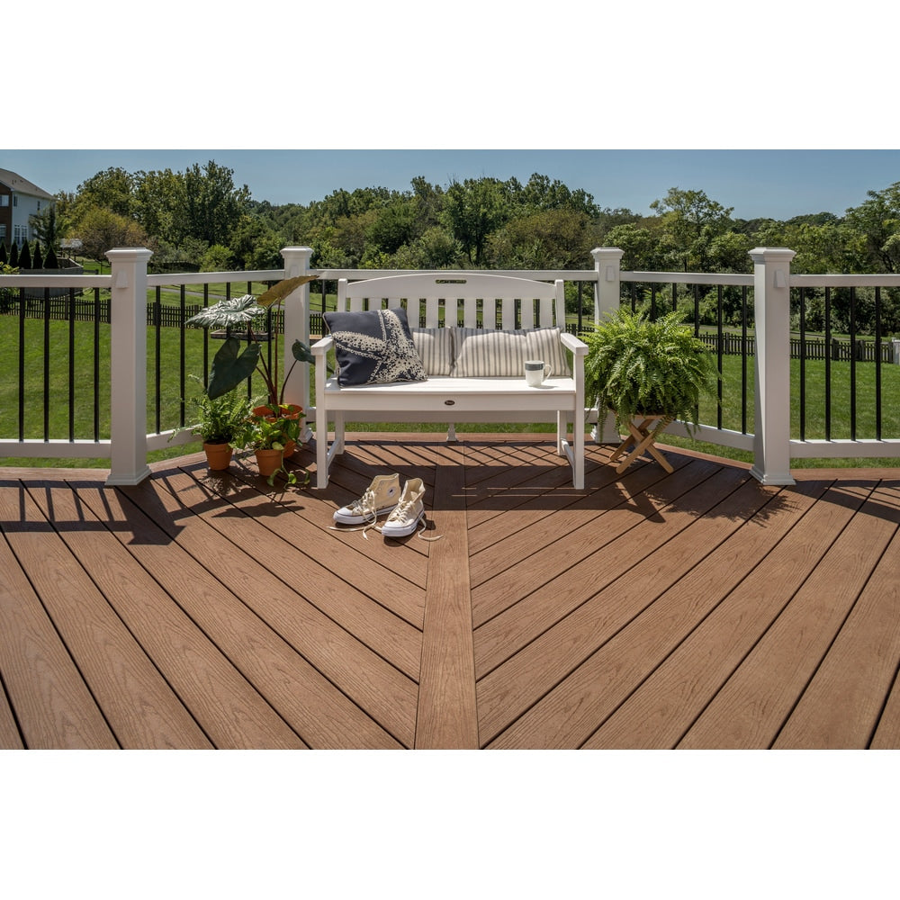 Trex 4-in x 4-in Classic White Composite Deck Post Base Trim