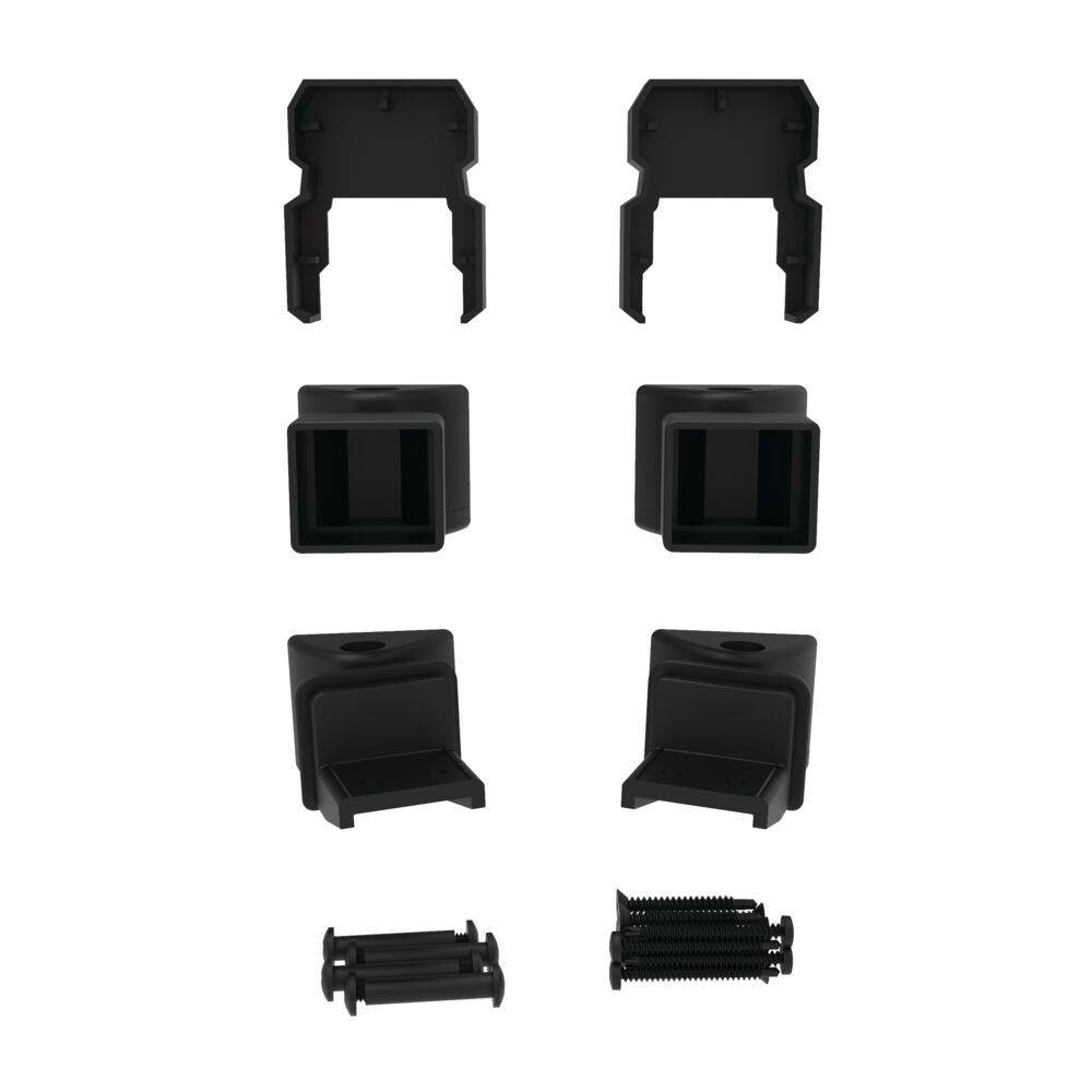 Freedom 6.438-in x 3.313-in VersaRail Matte Black Aluminum Angle Adapter