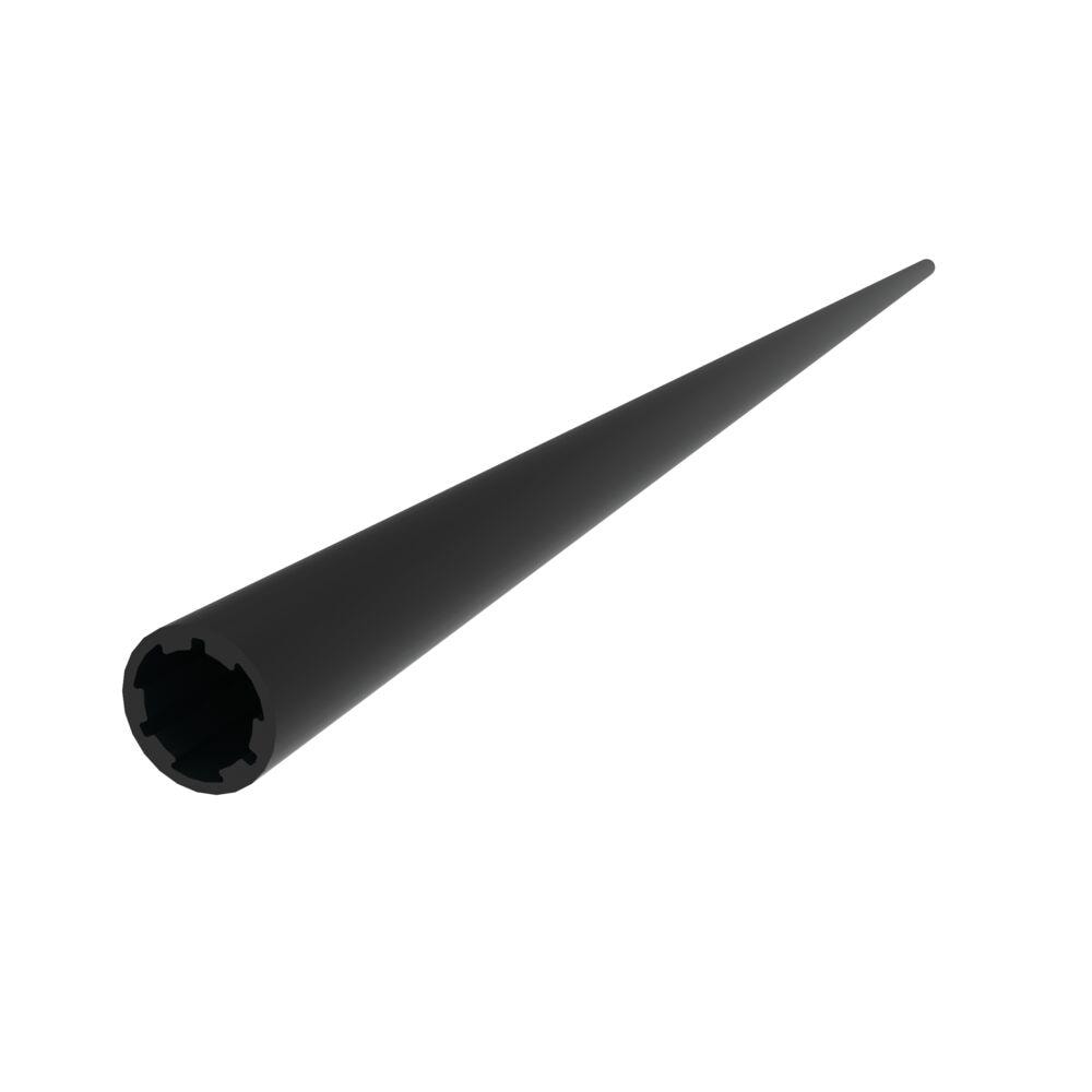 Freedom 104-in x 1.5-in Matte Black Aluminum Line Connector
