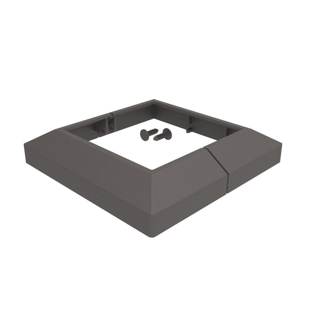 Freedom 4-in x 4-in Matte Bronze Aluminum Deck Post Base Trim