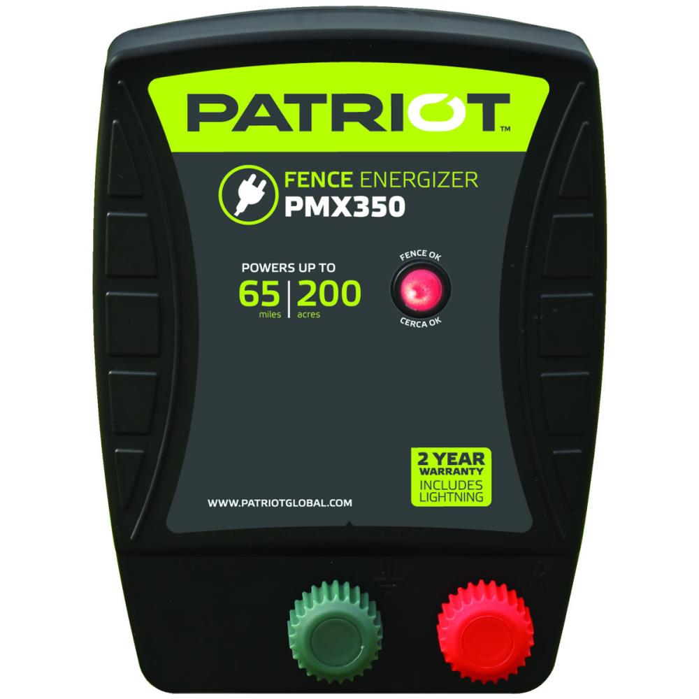 Patriot PMX350 65-Mile Ac Hardwired Electric Fence Charger