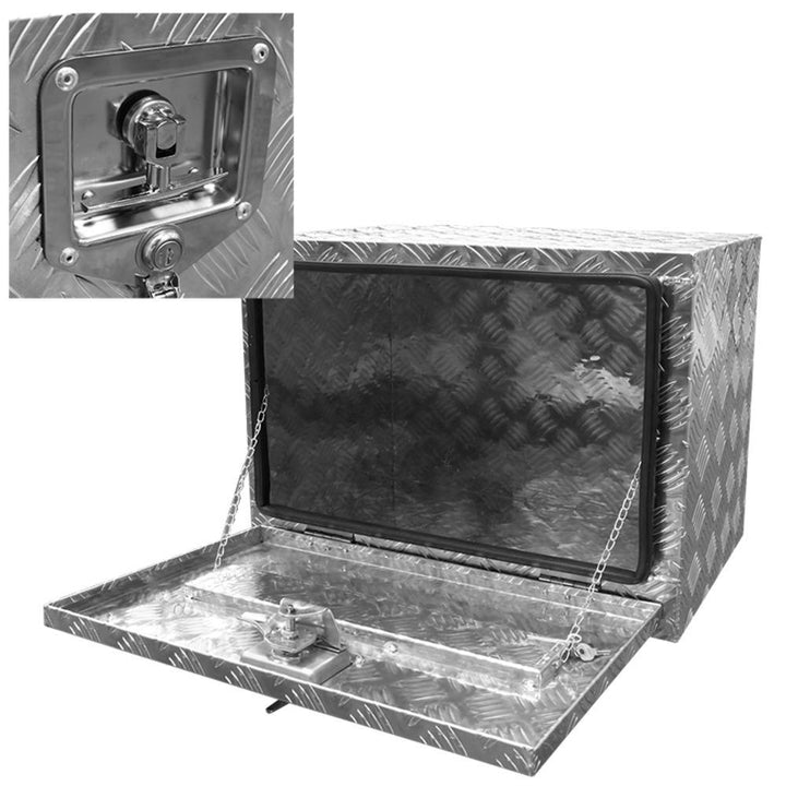Stark 24 in Diamond Plate Aluminum Underbody Truck Tool Box - Super Arbor