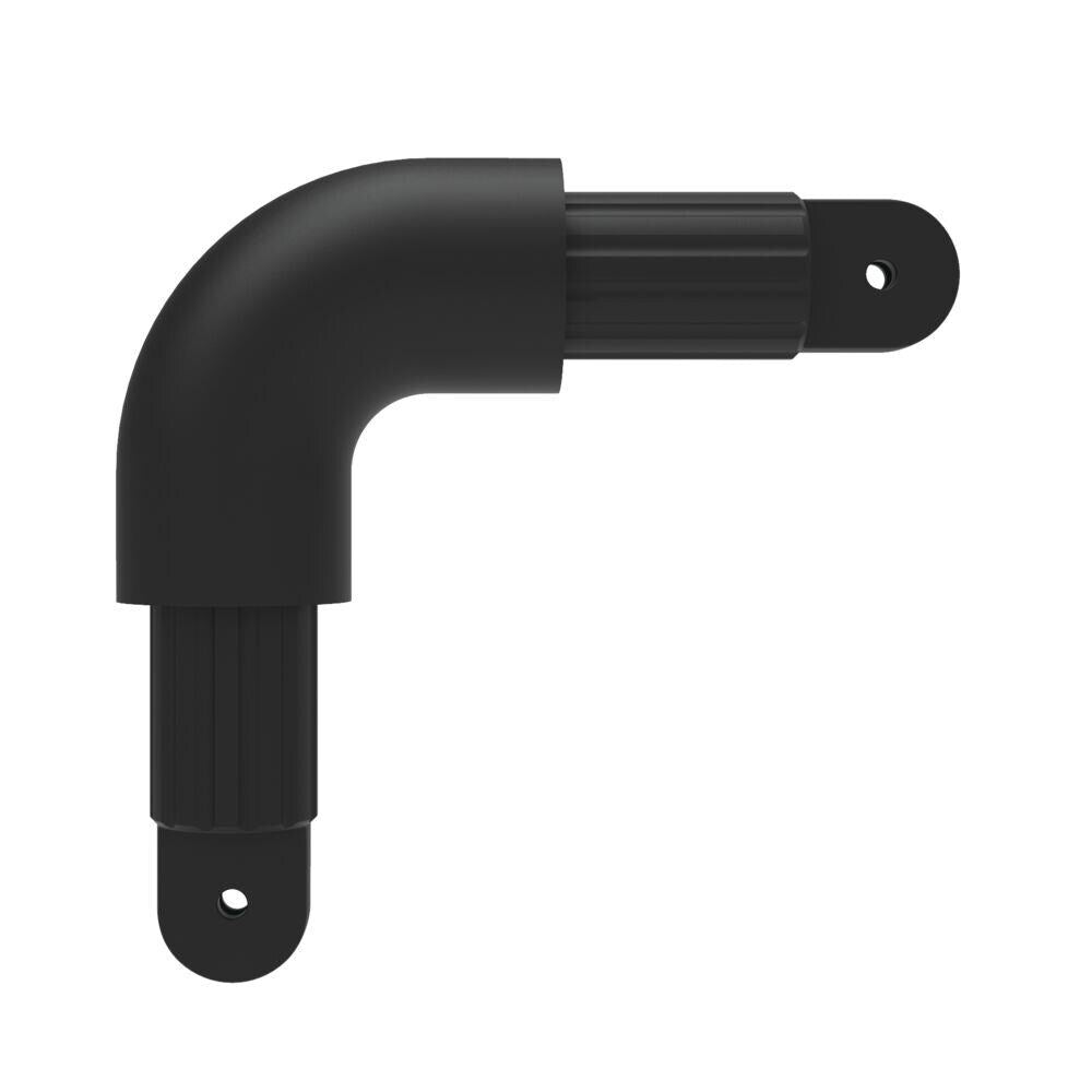 Freedom 4-in x 4.5-in Matte Black Aluminum Line Connector