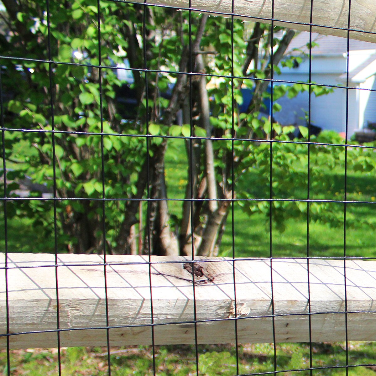 GARDEN CRAFT Black Steel Welded Wire Fencing, 50-Ft x 4-Ft, PVC-Coated