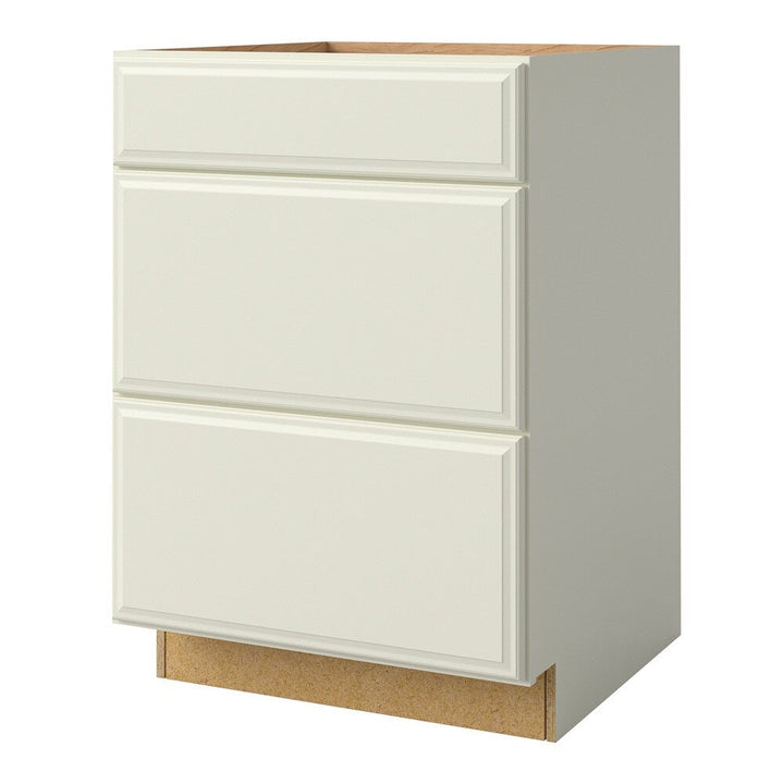allen + roth Pattingham 24-in W x 34.5-in H x 24-in D Harbor 3-Drawer Base Fully Assembled Cabinet (Raised Panel Style)