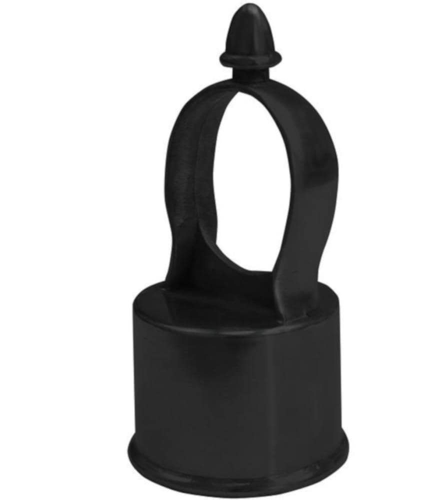 Black Metal Line Post Loop Cap For Chain-link Fence