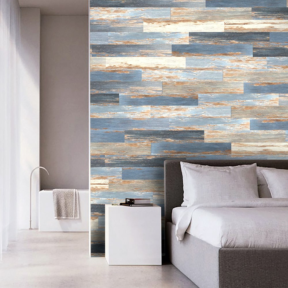 Deco Products Colors Old Blue Sea High Variation 6-in x 36-in x 2-mm Waterproof Luxury Vinyl Plank Flooring, 8-mil Wear Layer (30-sq ft Carton)