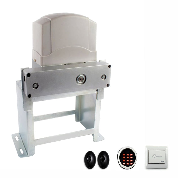 ALEKO 65-ft Slide Universal Battery Driveway Gate Opener Kit (Solar Compatible)