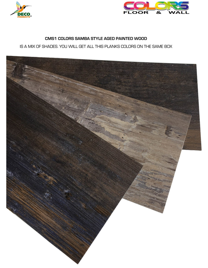 Deco Products Colors Samba High Variation 6-in Wide x 2-mm Thick Waterproof Luxury Vinyl Plank Flooring (30-sq ft)