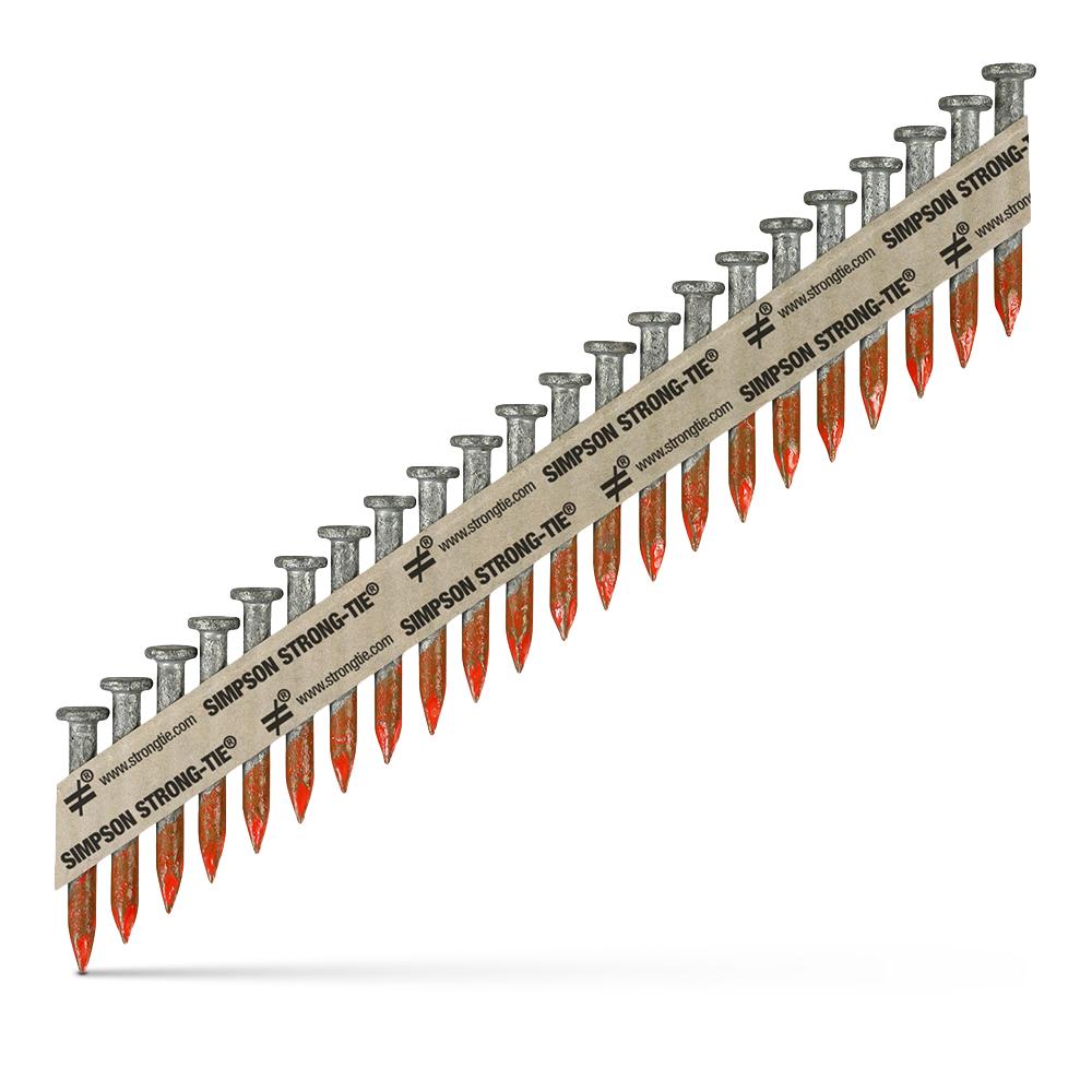 Simpson Hot Dipped Galvanized Collated Smooth Shank Connector Nails 1-1/2" x .148 500/Box