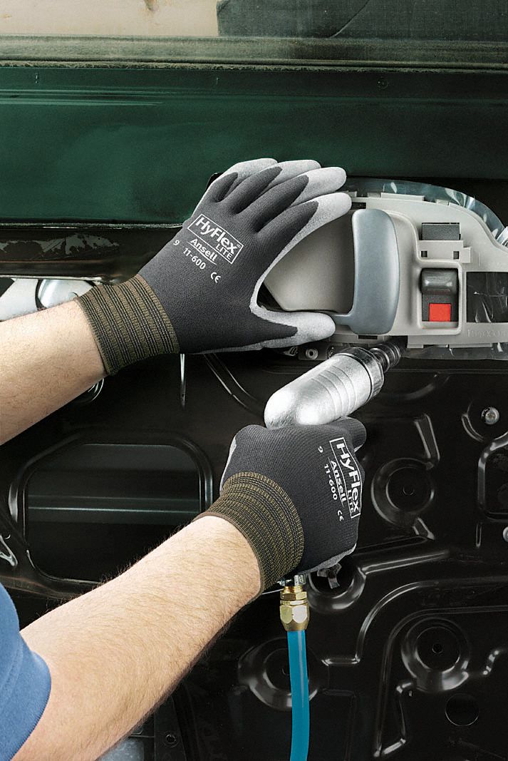 HYFLEX 11-600 Coated Gloves, XL, Polyurethane Palm Dipped