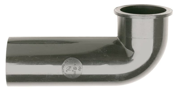 Ace Garbage Disposal Elbow, Black Plastic, In-Sink-Erator Compatible, 1-1/2 in Inlet, 4-3/4 in Length