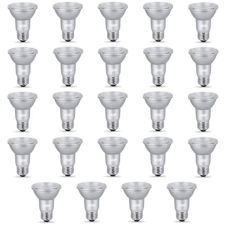 Feit Electric 50-Watt Equivalent PAR20 Dimmable CEC Title 20 Compliant LED ENERGY STAR 90+ CRI Flood Light Bulb, Daylight (24-Pack)