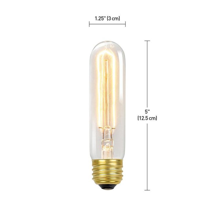 Globe Electric 60-Watt Incandescent T10 Antique Style Radio Tube Medium Base Light Bulb - Vintage Style Light Bulb