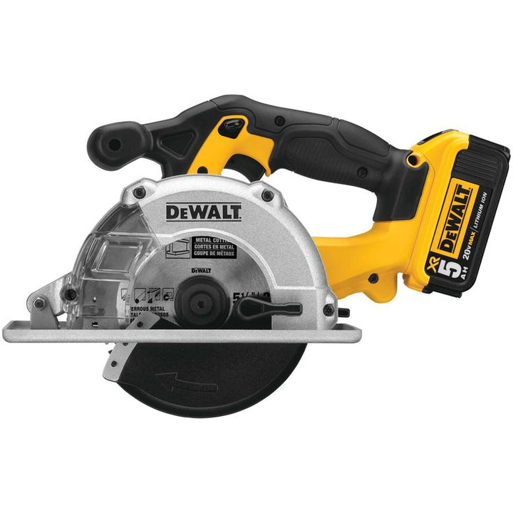 20-Volt MAX Lithium-Ion Cordless Metal Cutting Circular Saw Kit with Bonus 6.0 Ahr Battery Pack