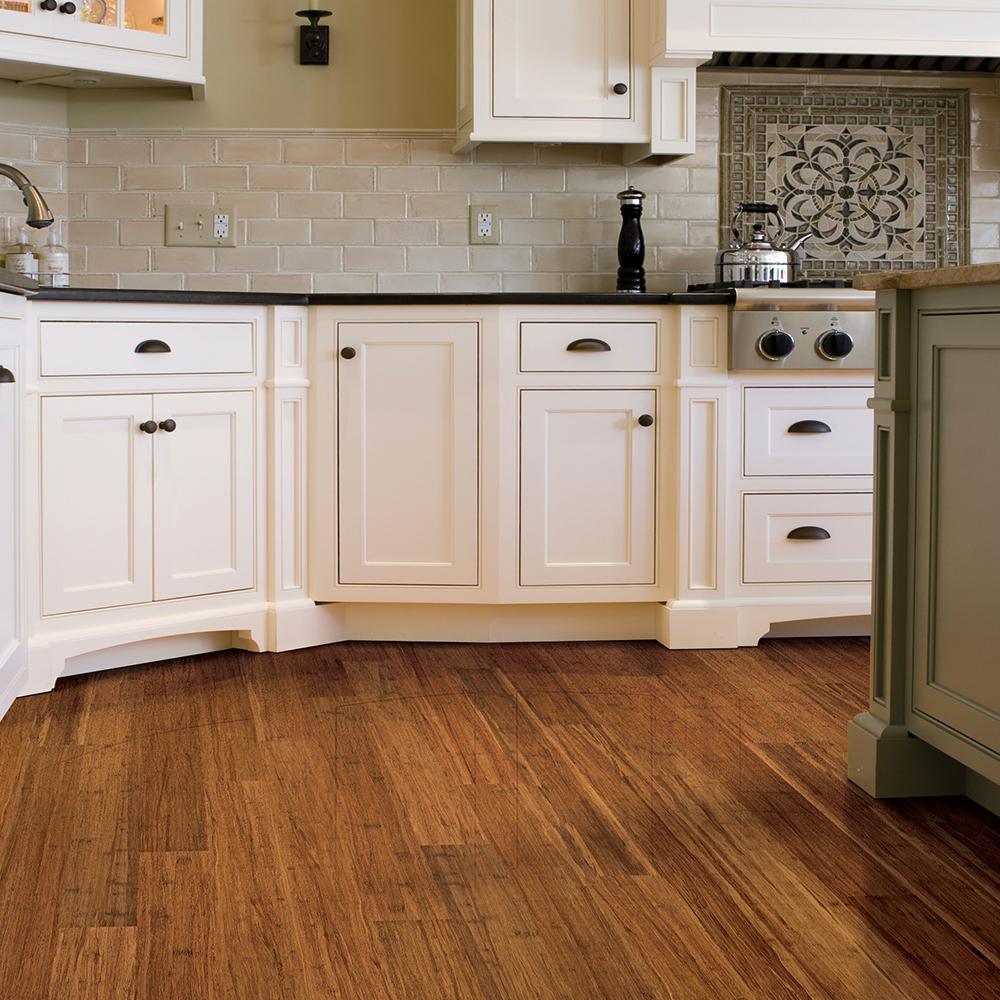 Home Legend Hand Scraped Strand Woven Autumn 3/8 in. Thick x 2-3/8 in. Wide x 36 in. Length Solid Bamboo Flooring (28.5 sq.ft./case) - Super Arbor
