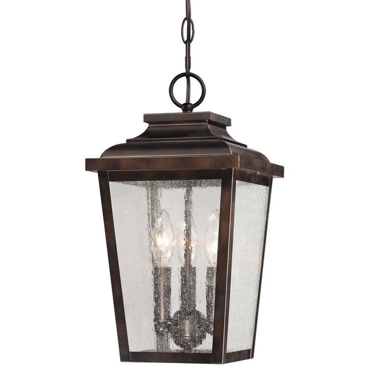 Irvington Manor 3-Light Chelsea Bronze Outdoor Chain Hung